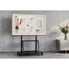 Celexon Economy 55110MP Mobilus televizoriaus stovas plokščiaekraniams, dažytas plienas, matinė juoda, ekrano dydis 139,7-279,4 cm (55-110 inch)