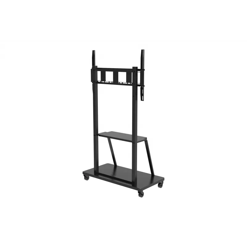 Celexon Economy 55110MP Mobilus televizoriaus stovas plokščiaekraniams, dažytas plienas, matinė juoda, ekrano dydis 139,7-279,4 cm (55-110 inch)