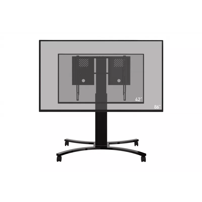 celexon Expert Adjust-4286MB mobilus ekrano stovas 42 inch-86 inch ekranams, anoduotas aliuminis, juodas (RAL 9005)