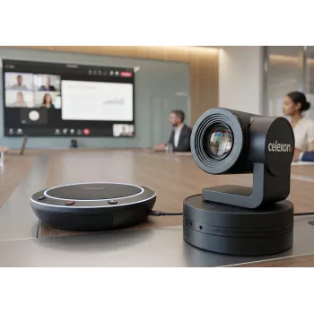 CELEXON VKS2040 Vaizdo konferencijų rinkinys – Full HD 1080p kamera, garsiakalbis, nuotolinio valdymo pultas