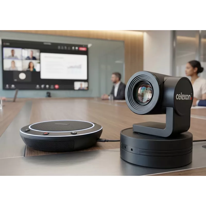 CELEXON VKS2040 Vaizdo konferencijų rinkinys – Full HD 1080p kamera, garsiakalbis, nuotolinio valdymo pultas