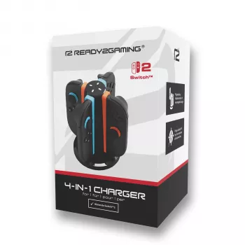 Ready2Gaming Nintendo Switch 2 4 in 1 Charger – Įkrovimo stotelė Joy-Con ir Pro valdikliams