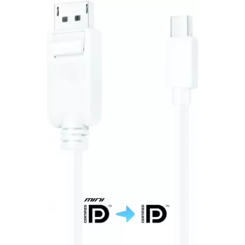 Purelink iSeries DisplayPort–Mini DisplayPort kabelis 1,5 m baltas su fiksatoriumi (IS1100-015)