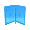 MEDIARANGE BOX38-3-30 Blu-ray dėklas 3 diskams, mėlynas, permatomas, plastikinis, 120 mm, RoHS