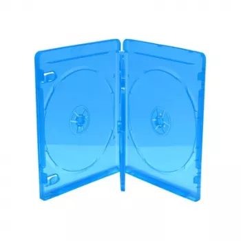 MEDIARANGE BOX38-3-30 Blu-ray dėklas 3 diskams, mėlynas, permatomas, plastikinis, 120 mm, RoHS