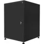 RESISTER 19 colių spintelė su sustiprinta apsauga nuo dulkių - 15U - vientisos plieninės durys - 600x800mm - juoda (99RRSJ1568BVT)