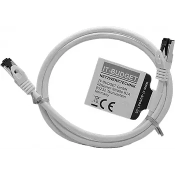IT-BUDGET Full Copper Premium Patch Cable - Flex AWG 26 - Cat.8.1 - 2000 MHz - Halogen-Free - PoE+ - 40 Gbit - White - 1,5 m (90ITBFLEX81PK15W)