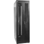 IT-BUDGET 19-Inch Network Cabinet SRK - 38U - 800x800 mm - Perforated Double Doors Front & Rear - Cable Channels - Flatpack - Black