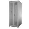 IT-BUDGET 19-Inch Network Cabinet SRK - 38U - Width 800mm x Depth 800mm - Perforated Double Doors Front and Rear - Cable Channels - Flatpack - Light Grey (90ITB19SRK3888DTGN)