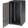 IT-BUDGET 19 colių tinklo spinta SJB - 18U - 600x600 mm - stiklinės durys - galinė panelė - juoda (W-SJB6060-18S-161)