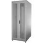 IT-BUDGET 19-Inch Network Rack SRK - Complete Set - 38U - Plotis 800mm Gylis 1000mm - Perforuotos dvigubos durys priekyje ir gale - Plokščioje pakuotėje - Šviesiai pilka (RAL 7035) (90ITB19SRK38810DTG)