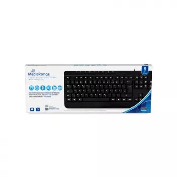 MediaRange MROS102-GR Laidinė daugialypės terpės klaviatūra, QWERTY (GR), juoda
