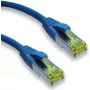 IT-BUDGET Full Copper Premium Patch Cable - Super Flex TPE - Cat.6A - su Cat.7 žaliava - 600 MHz - halogen-free - PoE+ - 10GBit - mėlyna - 1,5 m