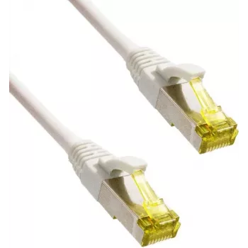 IT-BUDGET Full Copper Premium Patch Cable - Super Flex TPE - Cat.6A - su Cat.7 žaliava - 600 MHz - Halogen-Free - PoE+ - 10GBit - Baltas - 1,5 m