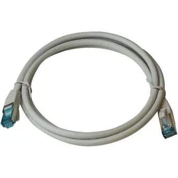 IT-BUDGET Full Copper Premium Patch Cable - Cat.6A - 500 MHz - Halogen-Free - PoE+ - AWG 26/7 - Grey - 0,15 m