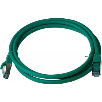 IT-BUDGET Full Copper Premium Patch Cable - Cat.6A - 500 MHz - Halogen-Free - PoE+ - AWG 26/7 - Green - 0,15 m