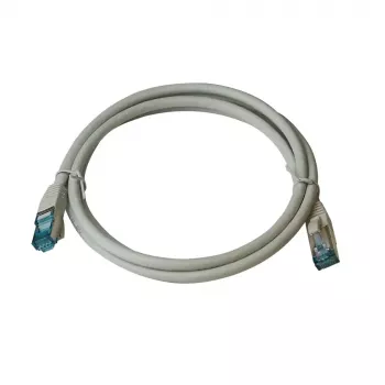 IT-BUDGET Full Copper Premium Patch Cable - Cat.6A - 500 MHz - Halogen-Free - PoE+ - AWG 26/7 - Grey - 0,50 m