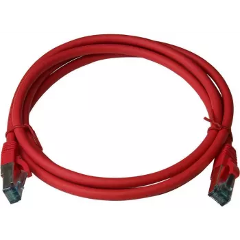 IT-BUDGET Full Copper Premium Patch Cable - Cat.6A - 500 MHz - Halogen-Free - PoE+ - AWG 26/7 - Red - 1,50 m