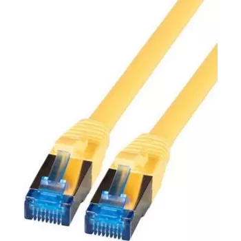 IT-BUDGET Full Copper Premium Patch Cable - Super Flex TPE - Cat.6A - 500MHz - LSZH - PoE+ - AWG 27 - Geltona - 1,50 m