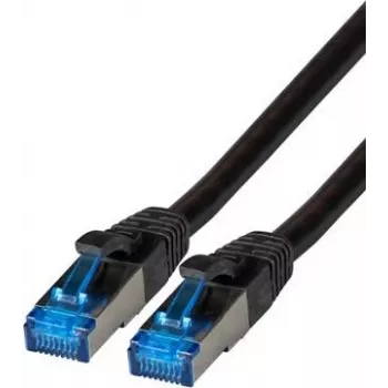 IT-BUDGET Full Copper Premium Patch Cable - Super Flex TPE - Cat.6A - 500MHz - LSZH - PoE+ - AWG 27 - Black - 1,50 m