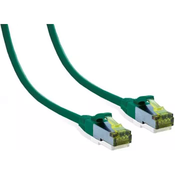 IT-BUDGET Premium Patch Cable Cat.6A su Cat.7 žaliava - 600 MHz - LSZH - PoE+ - 10 Gigabit - Žalia - 2 m