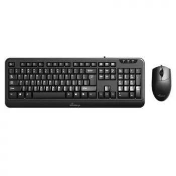 MediaRange MROS108-GR laido klaviatūros ir pelės rinkinys, QWERTY (GR), juodas