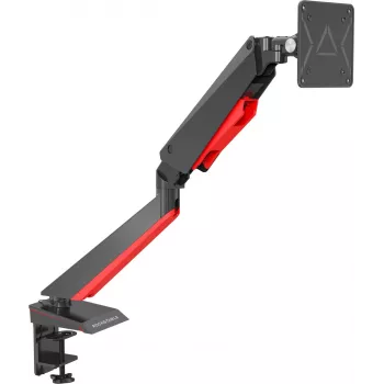 Rockstable RS-MM008 Gaming Monitor Mount – laikiklis vienam monitoriui, 8 kg, 15 inch-32 inch, VESA 100x100 mm, juodas/raudonas