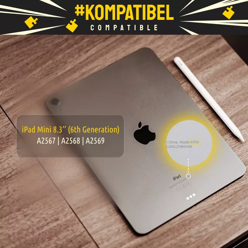 SMART.ENGINEERED se GLASFOLIE Apple iPad mini 6 (8.3) Grūdinto stiklo ekrano apsauga
