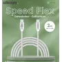 ALKAYA Speed Flex USB-C to USB-C laidas 2 m Baltas (CL-60031)