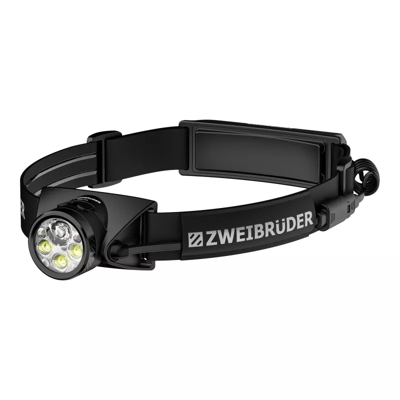 Zweibrüder ZB7H LED įkraunamas priekinis žibintas 1200 liumenų USB-C