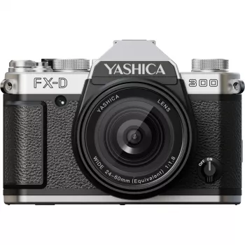 Yashica FX-D 300 35mm SLR juostinis fotoaparatas (juodas)