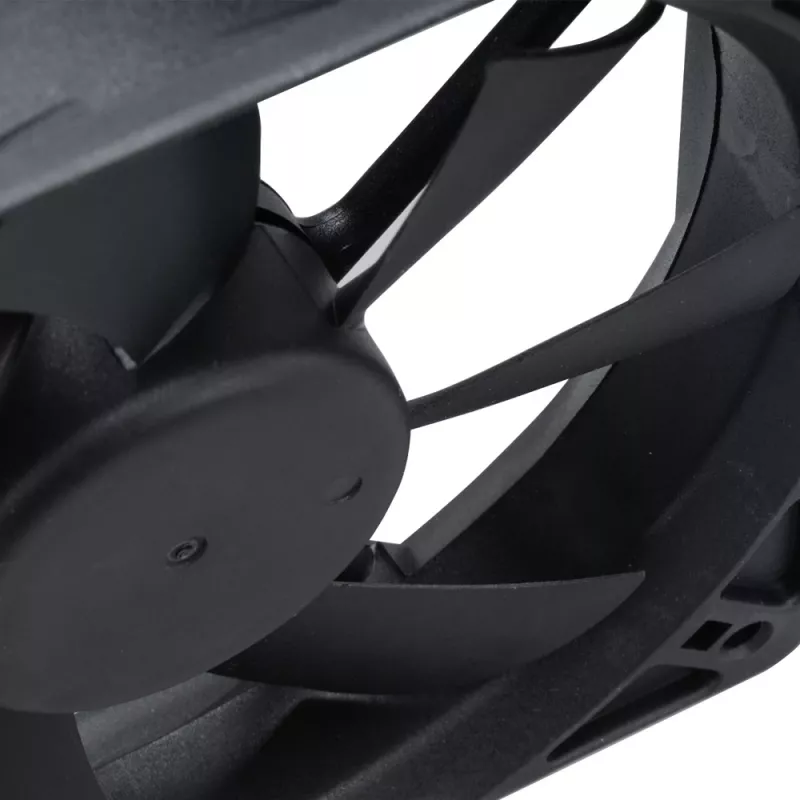 Akasa 12cm Black Fan - 17,5 dB - Black