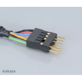 Akasa EX1394I-40 IEEE 1394 FireWire Extension Cable 40 cm (0,4 m) 6-pin Male to Female Black