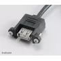 Akasa AK-CBUB06-60BK Vidinė į Išorinę USB 2.0 Laidą, 60 cm, Juoda