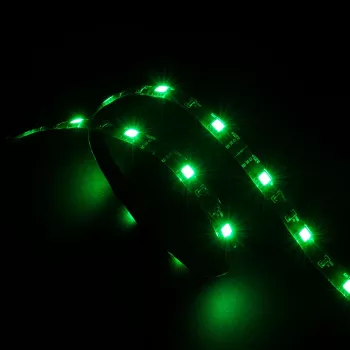 Akasa Vegas AK-LD02-05GN Žalia LED juostelė PC korpusui - 50 cm, 30 LED, SMD 5050, 12V DC, Molex