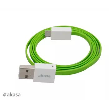 Akasa PROSLIM USB 2.0 Cable Pink Superslim Sync and Charge A - Micro B - 1m
