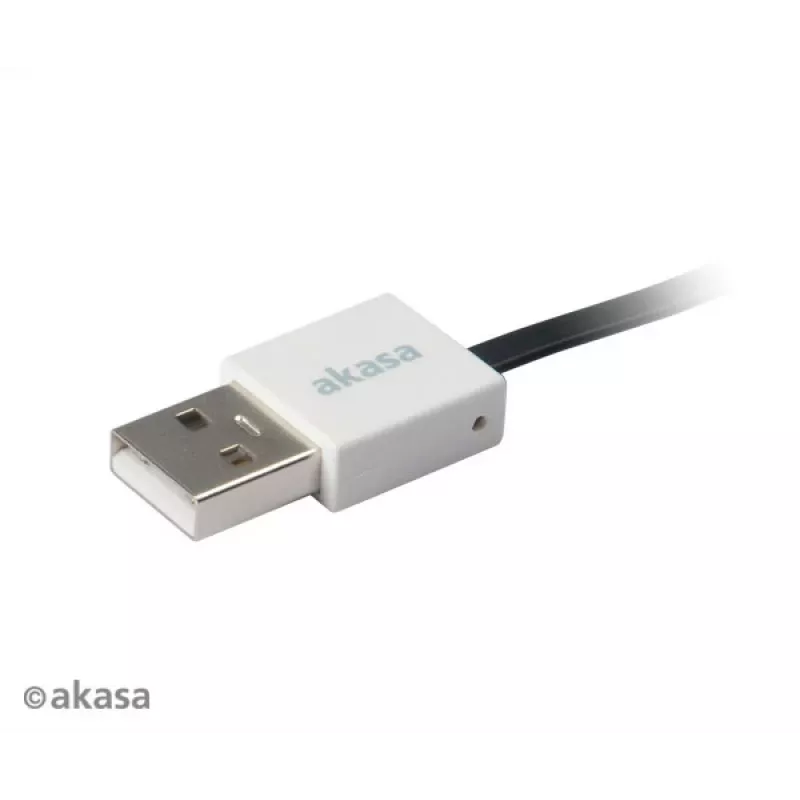 Akasa PROSLIM USB 2.0 Cable Pink Superslim Sync and Charge A - Micro B - 1m