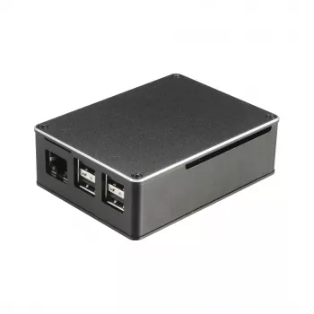 Akasa A-RA02-M1B Raspberry Pi korpusas - aliuminis - beventiliatorinis pasyvus aušinimas - juodas