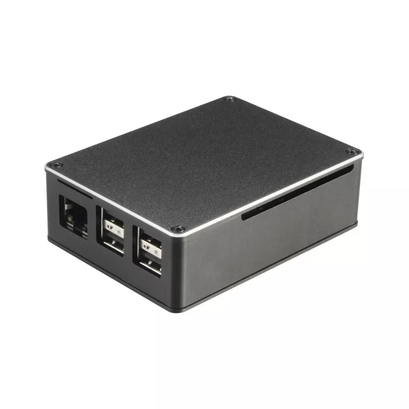 Akasa A-RA02-M1B Raspberry Pi korpusas - aliuminis - beventiliatorinis pasyvus aušinimas - juodas