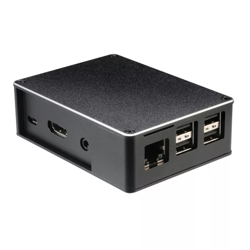 Akasa A-RA02-M1B Raspberry Pi korpusas - aliuminis - beventiliatorinis pasyvus aušinimas - juodas