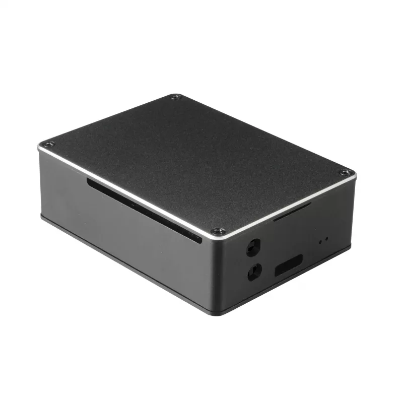 Akasa A-RA02-M1B Raspberry Pi korpusas - aliuminis - beventiliatorinis pasyvus aušinimas - juodas