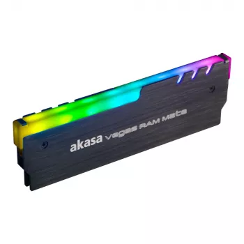 Akasa AK-MX248 Vegas RAM Mate Addressable RGB radiatoriaus šilumos šalintuvas - juodas