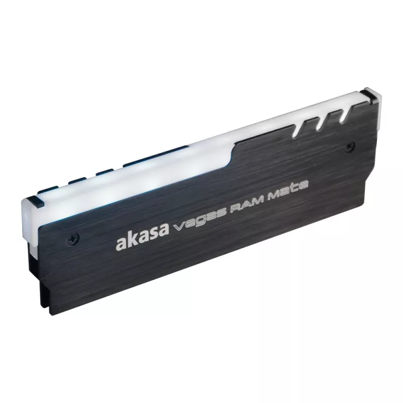 Akasa AK-MX248 Vegas RAM Mate Addressable RGB radiatoriaus šilumos šalintuvas - juodas