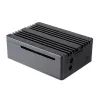 Akasa Pi-4 Case - Anodized Aluminum - Black
