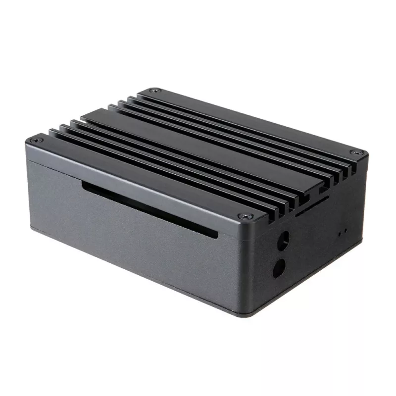 Akasa Pi-4 Case - Anodized Aluminum - Black