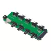 Akasa FLEXA FP10H PWM ventiliatorių lizdo plėtiklis 1→10 su 30 cm laidu