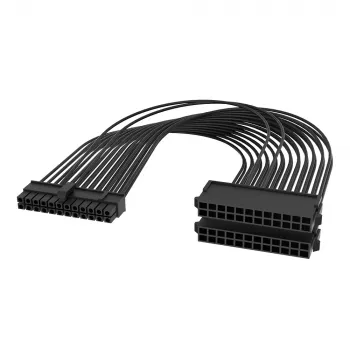 Akasa 2 Sets 20+4 Male to Dual Female PSU Cable