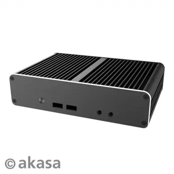 Akasa Newton CAC Fanless Case, Intel NUC 11th Gen Atlas Canyon (juoda)