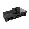 Akasa G-Nexus P24 90° 12VHPWR adapteris 12+4 pinų (vyriškas) į 3×8 pinų (moteriškas), 600 W, juodas