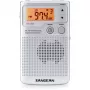 Sangean DT-250 (Pocket 250) sidabrinis nešiojamas AM/FM radijo imtuvas
